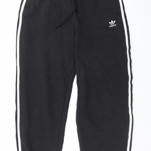 Adidas Women's Black Jogger Sweatpants UK 8 Tapered Fit