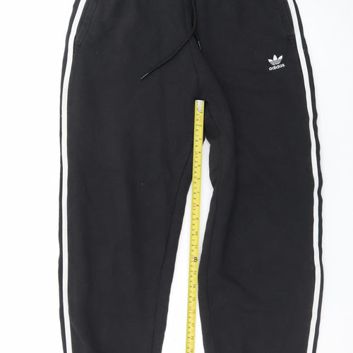 Adidas Women's Black Jogger Sweatpants UK 8 Tapered Fit
