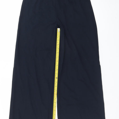 Marks and Spencer Women’s Black Wide-Leg Stretch Trousers Size 10