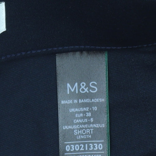 Marks and Spencer Women’s Black Wide-Leg Stretch Trousers Size 10