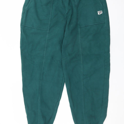 Puma Men's Green Jogger Sweatpants M Regular Fit