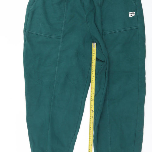 Puma Men's Green Jogger Sweatpants M Regular Fit