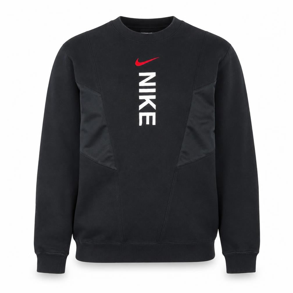 Nike Men Black Small Pullover Crew Neck Graphic Sweatshirt