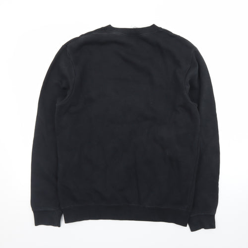Nike Men Black Small Pullover Crew Neck Graphic Sweatshirt
