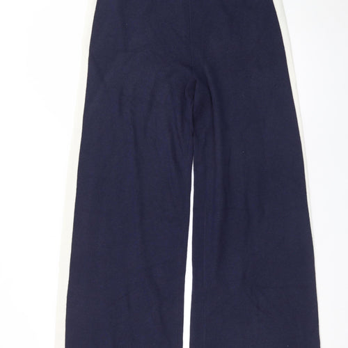 Marks and Spencer Womens Blue Wide-Leg Knit Sweatpants M