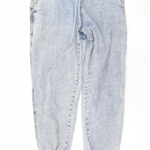 Tu Women's Blue Tapered Relaxed Fit Light Wash Jeans Size 10