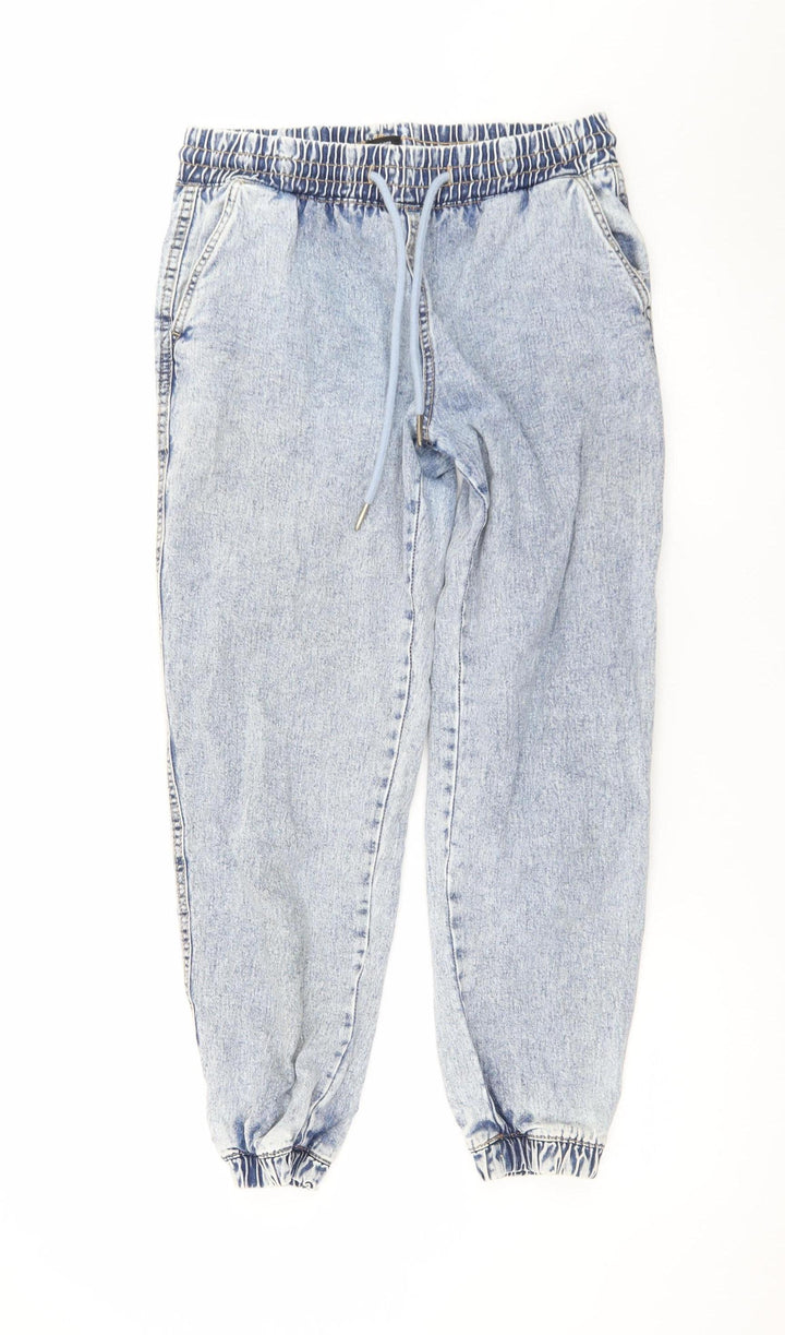Tu Women's Blue Tapered Relaxed Fit Light Wash Jeans Size 10