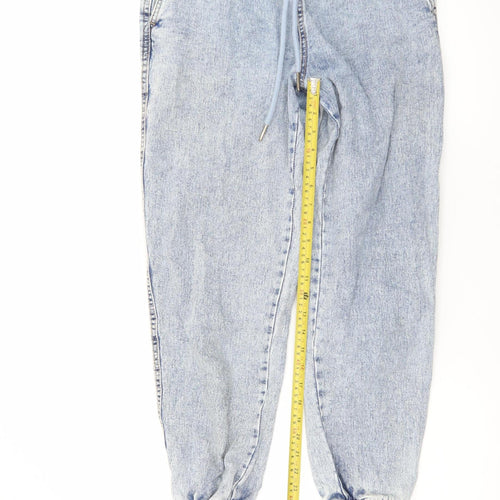 Tu Women's Blue Tapered Relaxed Fit Light Wash Jeans Size 10