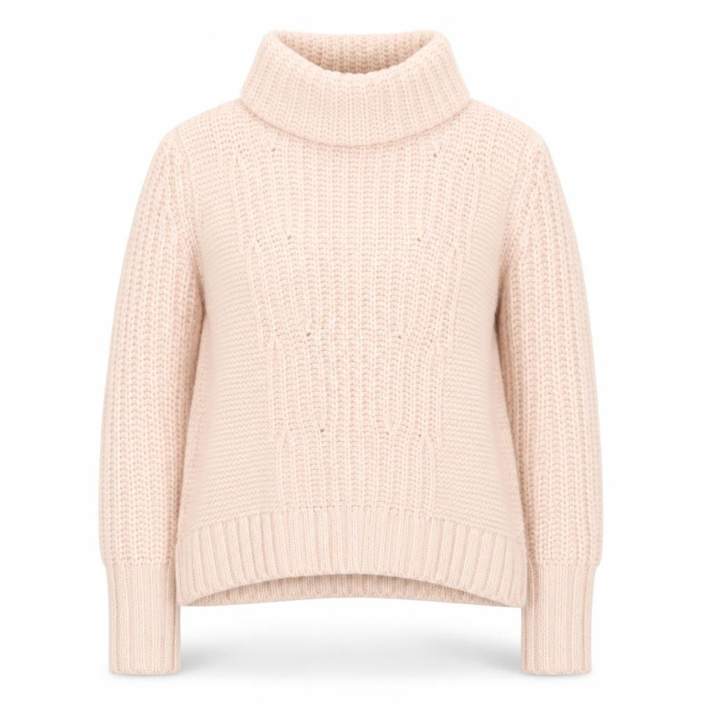 Banana Republic Women Beige Wool Blend Roll Neck Jumper M