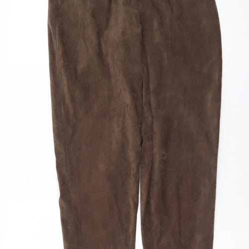 Casualaire Brown Men's Classic Tapered Trousers S Stretch Comfort Fit
