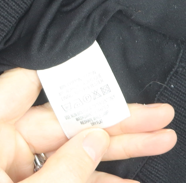 Green Lamb Women's Black Argyle 1/2 Zip Jumper Size 16