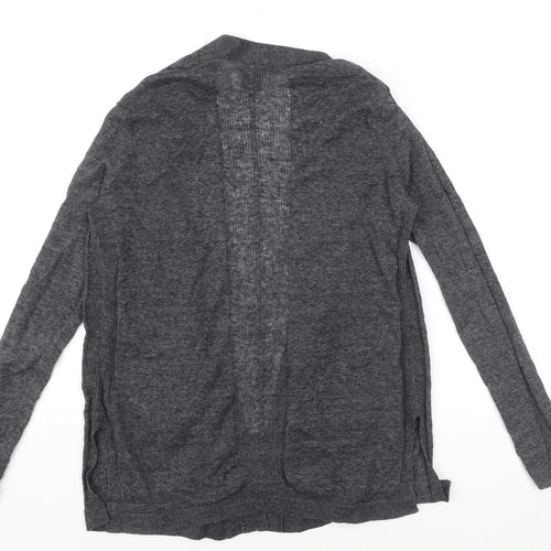 GAP Womens Grey Linen Blend Long Sleeve Open Cardigan M