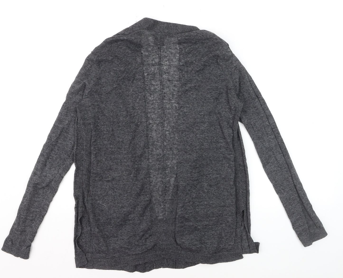 GAP Womens Grey Linen Blend Long Sleeve Open Cardigan M