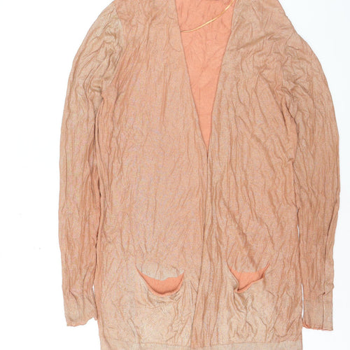 Sandwich Women’s Beige Long Sleeve Open Cardigan Size L Linen Blend
