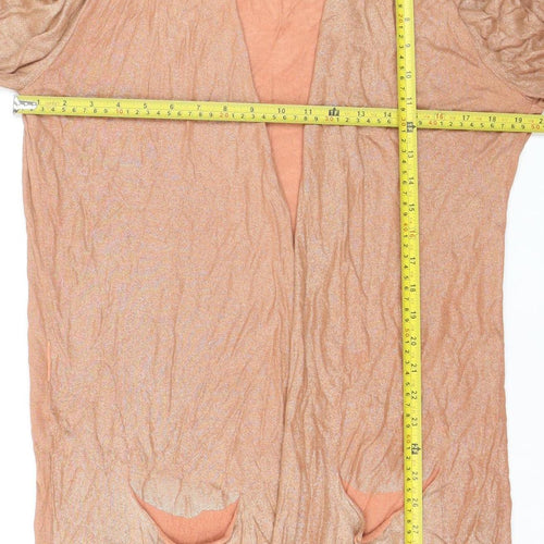 Sandwich Women’s Beige Long Sleeve Open Cardigan Size L Linen Blend