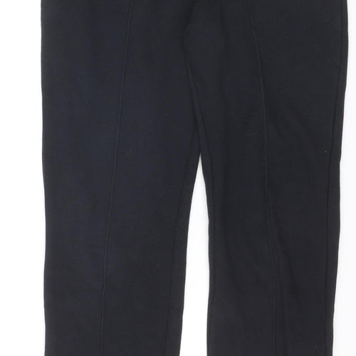 Reebok Women Black Small Jogger Sweatpants Elastic Waist Pockets