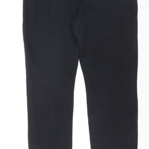 Reebok Women Black Small Jogger Sweatpants Elastic Waist Pockets
