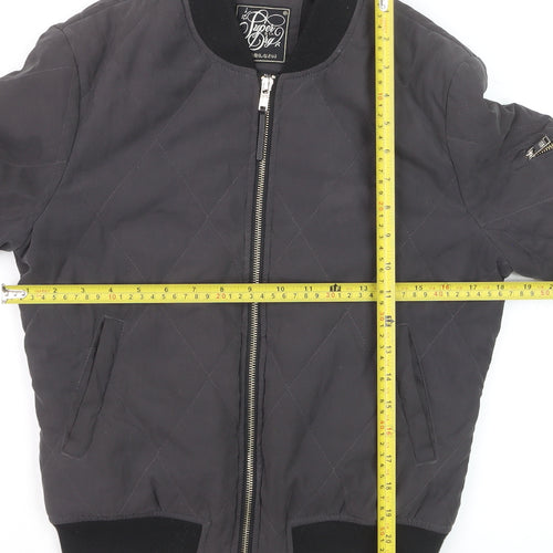 Superdry Women's Black Quilted Bomber Jacket XS