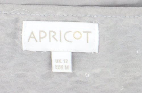 Apricot Women Grey Open-Knit Pullover Jumper Size 12