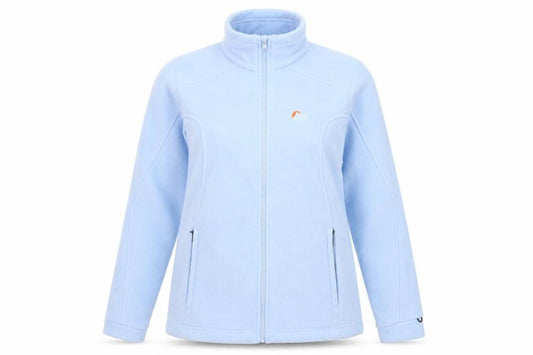 Front view of Lowe Alpine Women’s Blue Full Zip Fleece Jacket, size L, Outdoor Wear