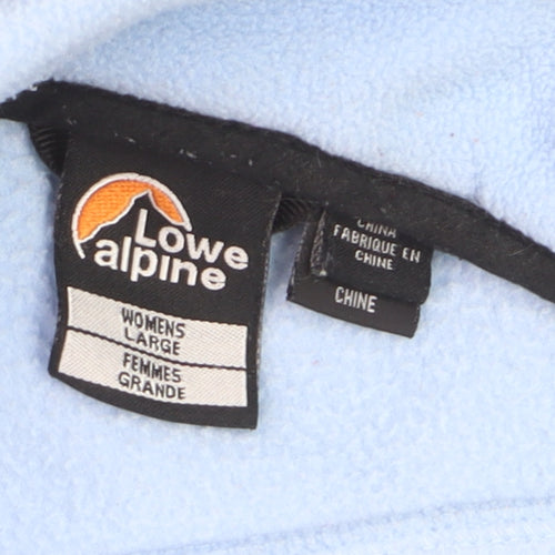 Lowe Alpine Women’s Blue Full Zip Fleece Jacket Size L Outdoor Wear