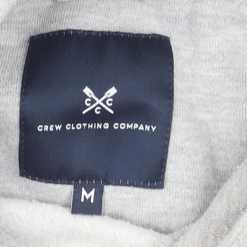 Crew Clothing Company Men Grey Pullover Hoodie M Regular Fit