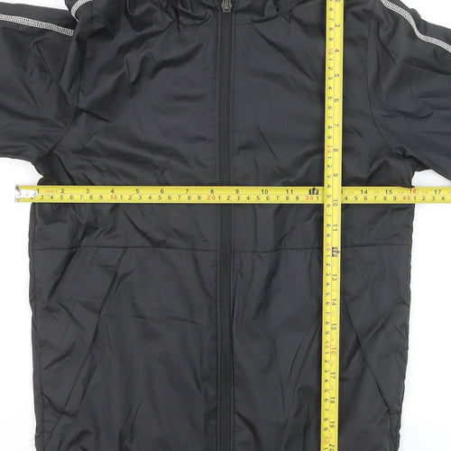 Nike Boys Black 8-10 Years Track Jacket Full Zip Lightweight Activewear