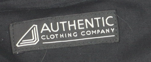 Authentic Clothing Company Men's Black 38in Formal Wool-Blend Dress Pants