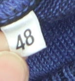 Monte Carlo Men's Blue Wool Blend V-Neck Pullover Jumper M