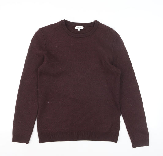 Reiss Men’s Brown Wool Blend Crew Neck Jumper Size L