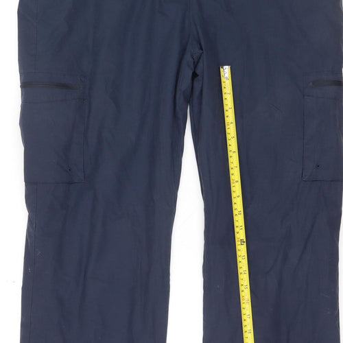 Mountain Warehouse Men's Navy Cargo Trousers Size 38 Relaxed Fit