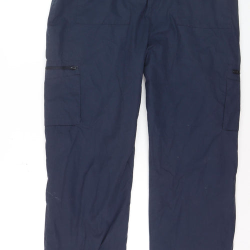 Mountain Warehouse Men's Navy Cargo Trousers Size 38 Relaxed Fit