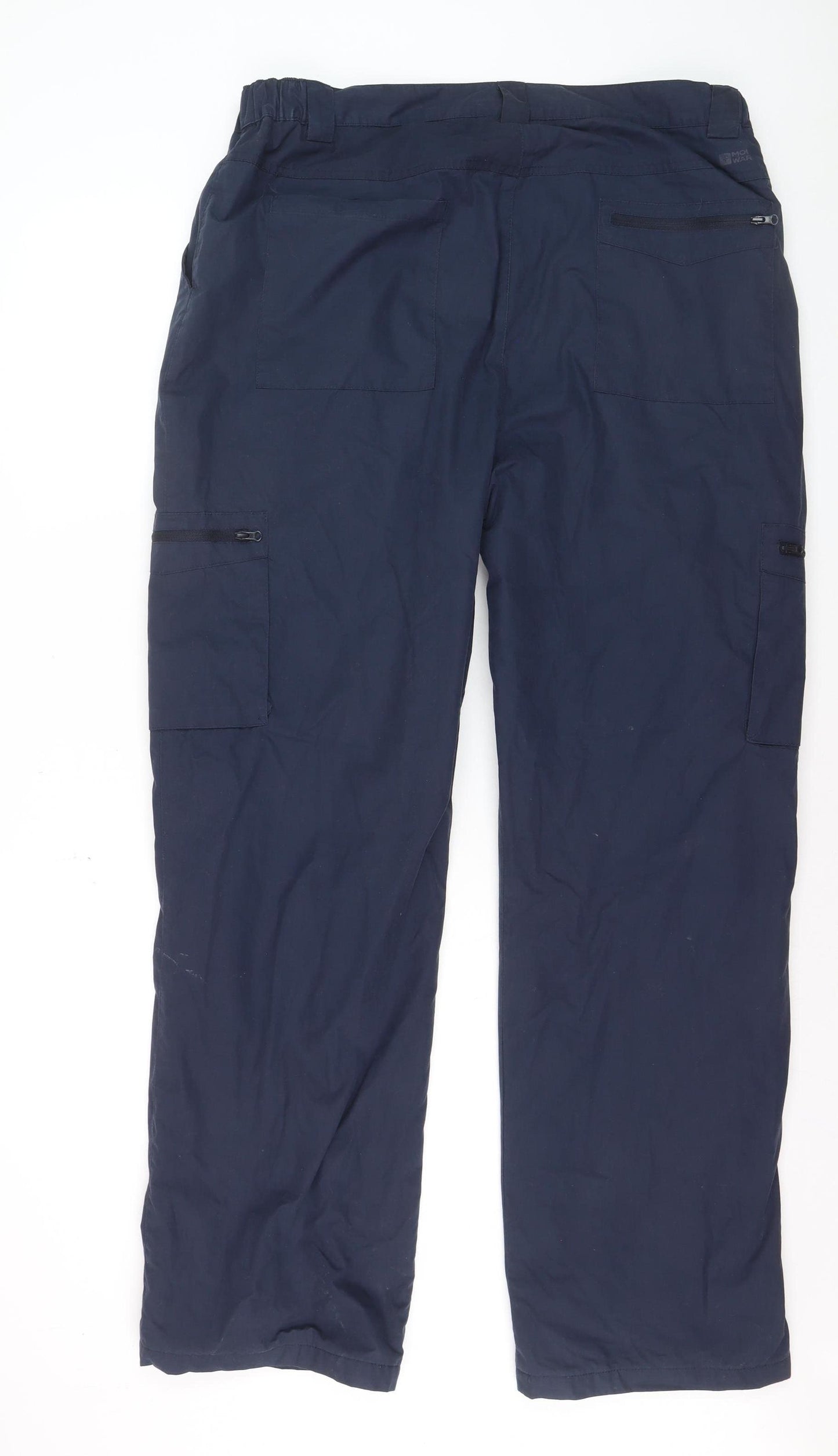 Mountain Warehouse Men's Navy Cargo Trousers Size 38 Relaxed Fit