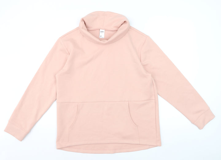 Anko Women Pink Size 12 Cowl Neck Long Sleeve Jumper