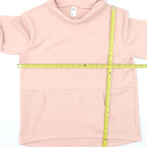 Anko Women Pink Size 12 Cowl Neck Long Sleeve Jumper