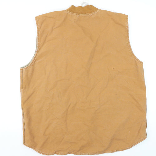 Rasco Men’s Brown Flame Resistant Work Waistcoat XL Cotton Canvas