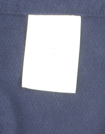 Lands' End Womens Blue Cotton Knit Cardigan Small