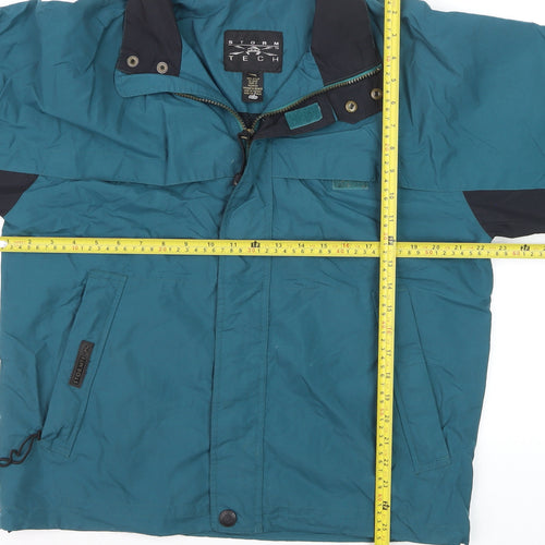 Storm Tech Men's Green XS Windbreaker Jacket Water Resistant Nylon