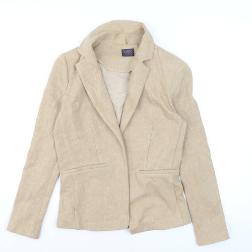 Marks and Spencer Women’s Beige Tailored Blazer UK 8