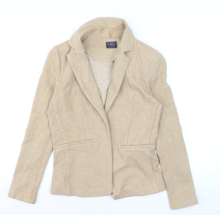 Marks and Spencer Women’s Beige Tailored Blazer UK 8