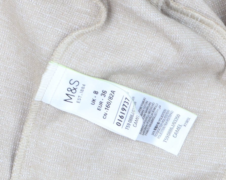 Marks and Spencer Women’s Beige Tailored Blazer UK 8