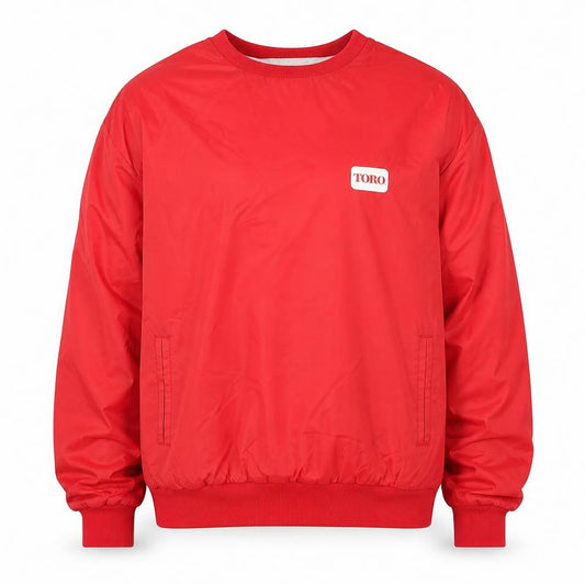 Front view of West Wind men’s red xl pullover crew neck nylon jumper