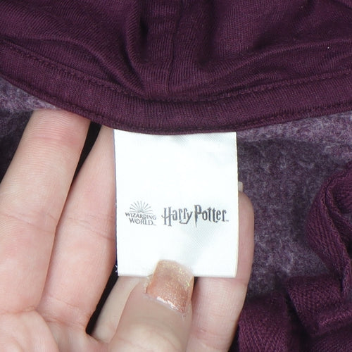 Harry Potter Boys Burgundy Pullover Hoodie 8-10 Years Hogwarts Logo
