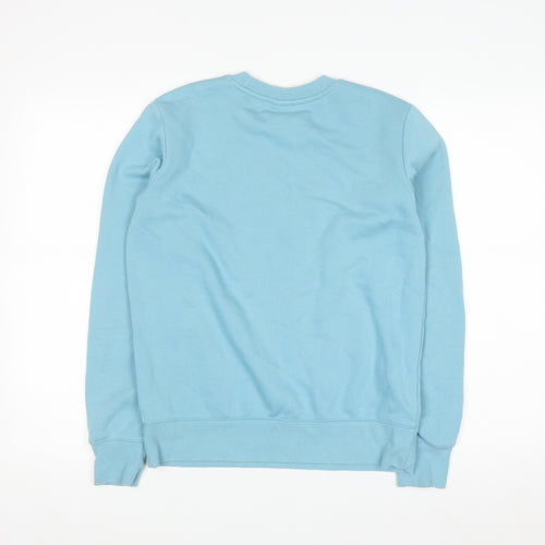 Champion Women's Blue Small Pullover Sweatshirt Crew Neck Logo