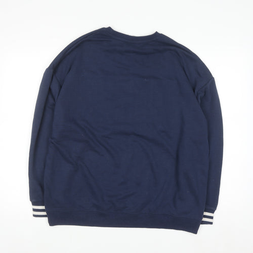Disney Stitch Primark Women's Navy Sweatshirt Size M Pullover