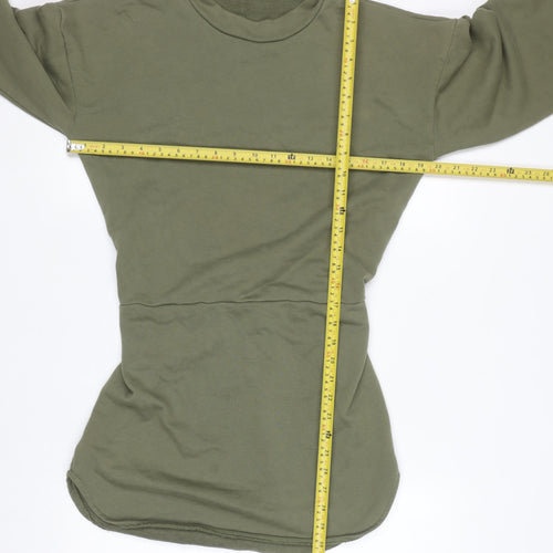 Noughts & Kisses Womens Khaki Long Sleeve Tunic Sweatshirt Size S
