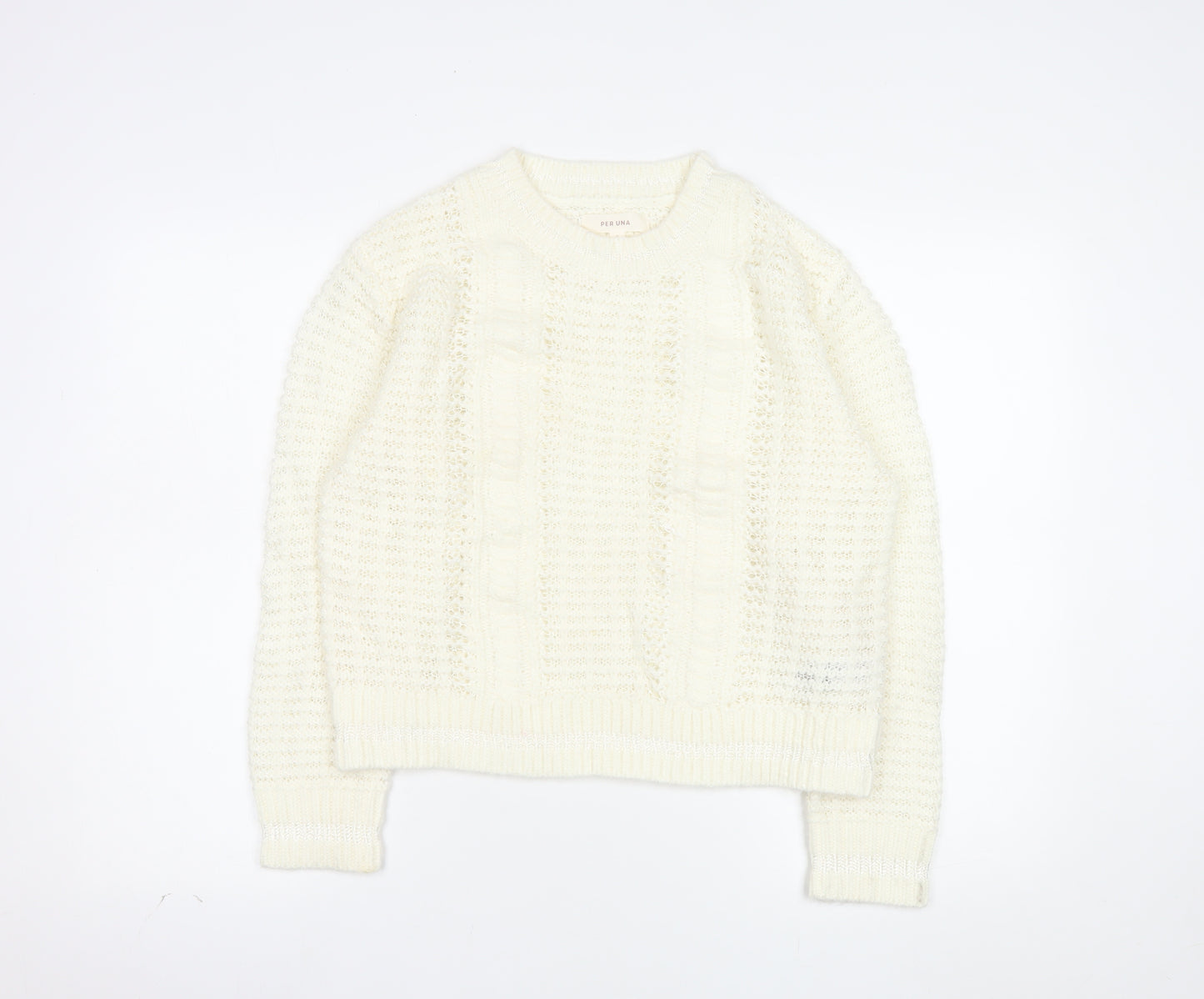 Marks and Spencer Per Una Women’s Ivory Knit Jumper Size S