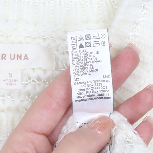 Marks and Spencer Per Una Women’s Ivory Knit Jumper Size S