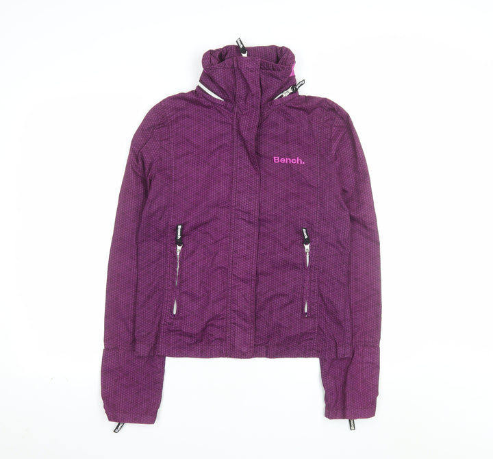 Bench Women's Purple Cotton Zip-Up Jacket Size 12