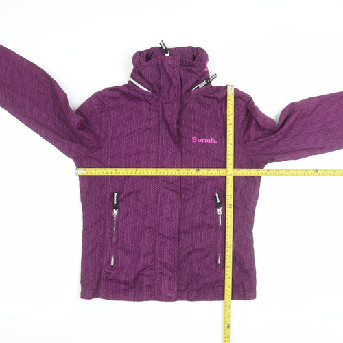 Bench Women's Purple Cotton Zip-Up Jacket Size 12